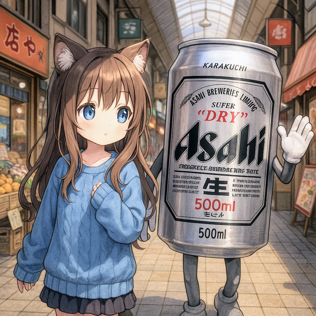 萌え袖の小さな女の子