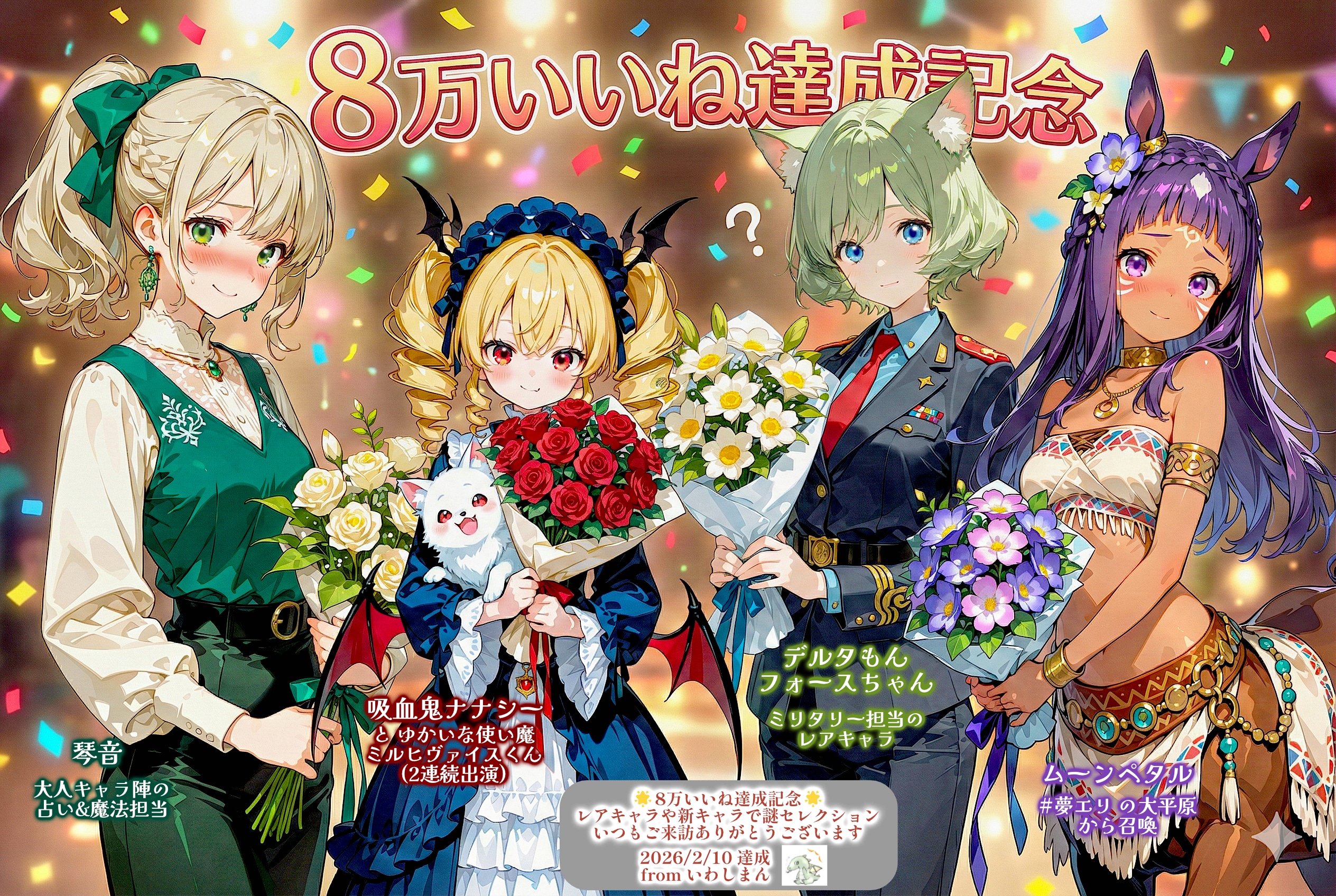 8万いいね達成記念と感謝！ | の人気AIイラスト・グラビア