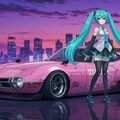 初音ミクと2000GT 4枚目