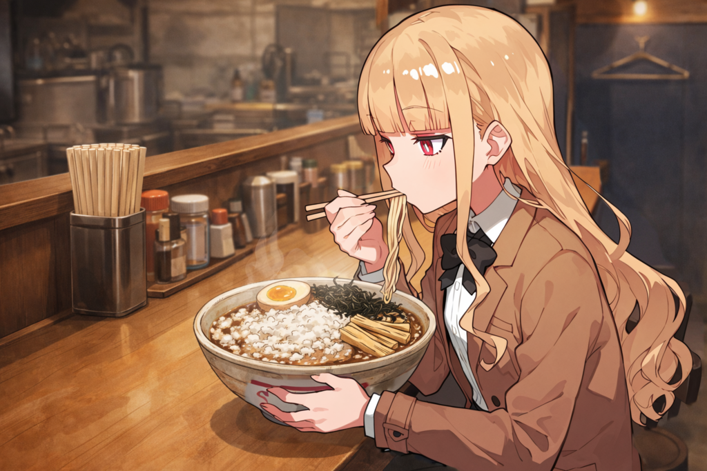 小泉さんと背脂煮干しラーメン -Noodle Grand Prix-