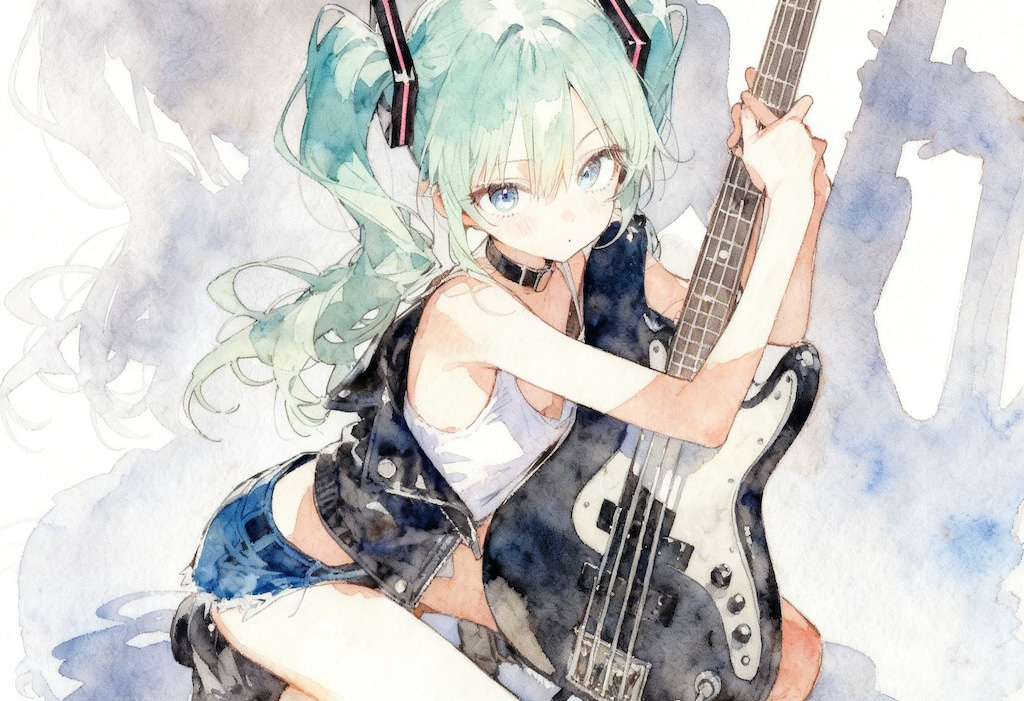 Miku's Bass Guitar