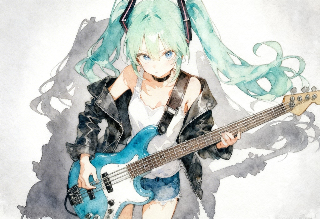 Miku's Bass Guitar