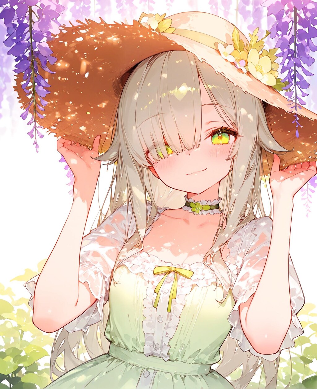 麦わら帽子の少女