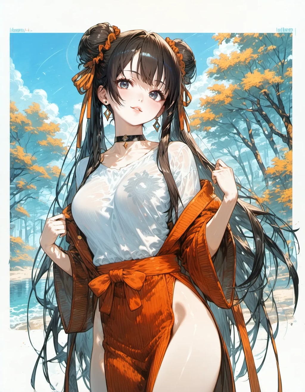 Autumn Grace in Scarlet
