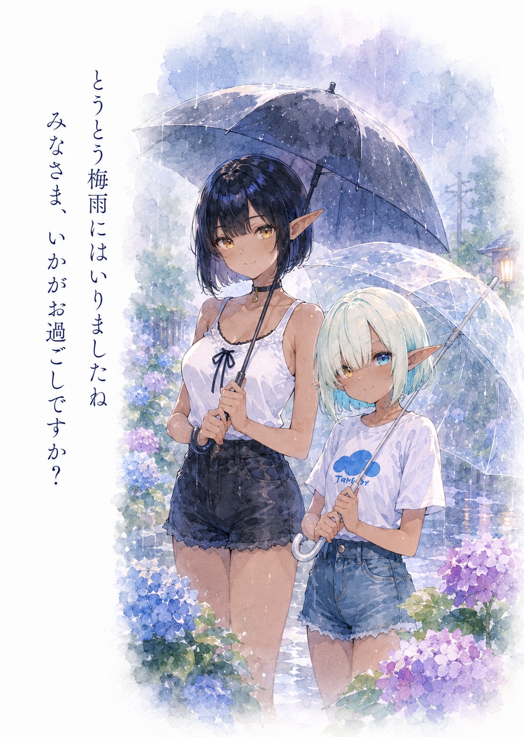 梅雨見舞い