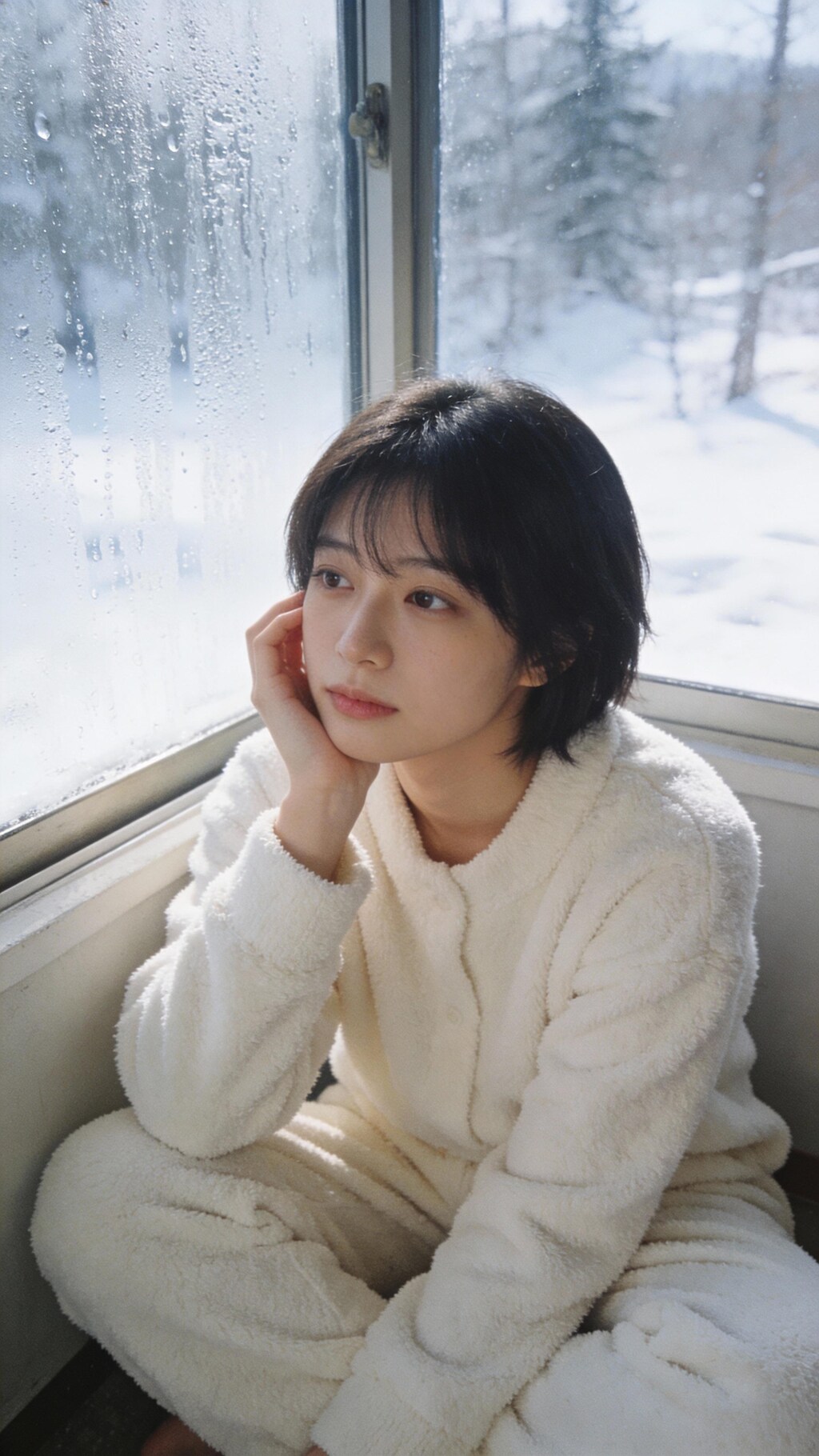 Sweet Warmth in White Lace