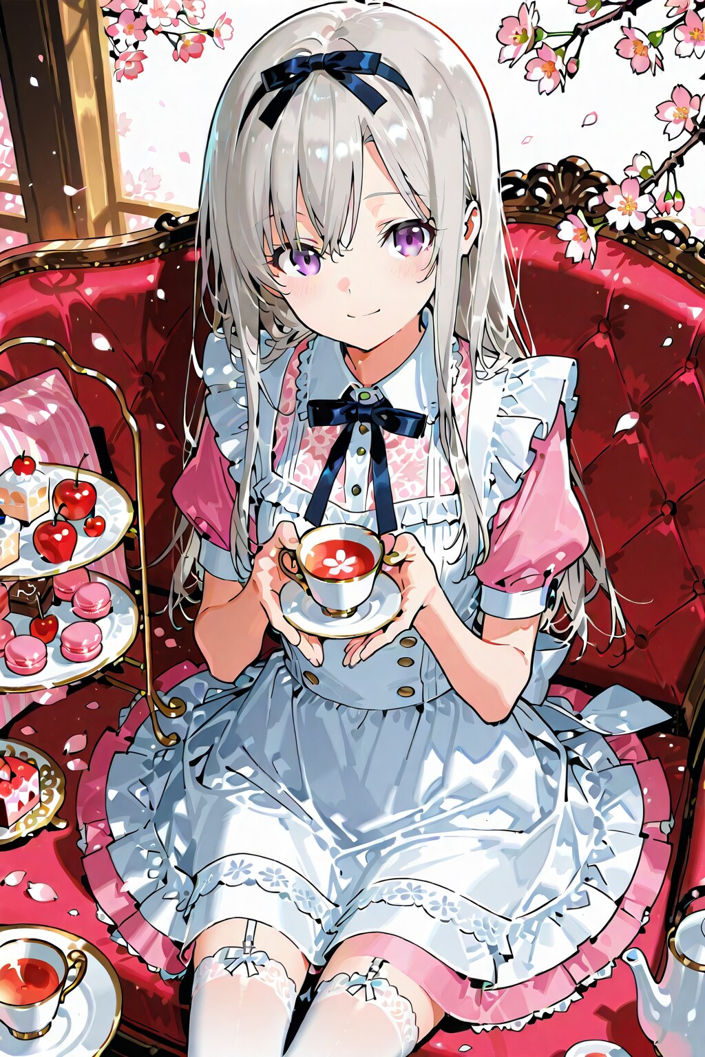 見て〜桜ティー！_20260323 | の人気AIイラスト・グラビア