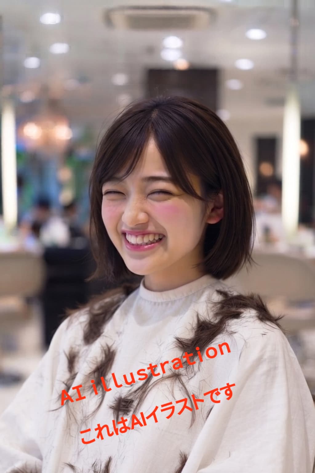 かつての職場の年下の同期の子。  もしヘアカットに立ち会えていたら── 髪をバッサリ切る間、いつもより静かにしてて… 鏡越しに目が合うと照れ笑いしてしまう彼女。