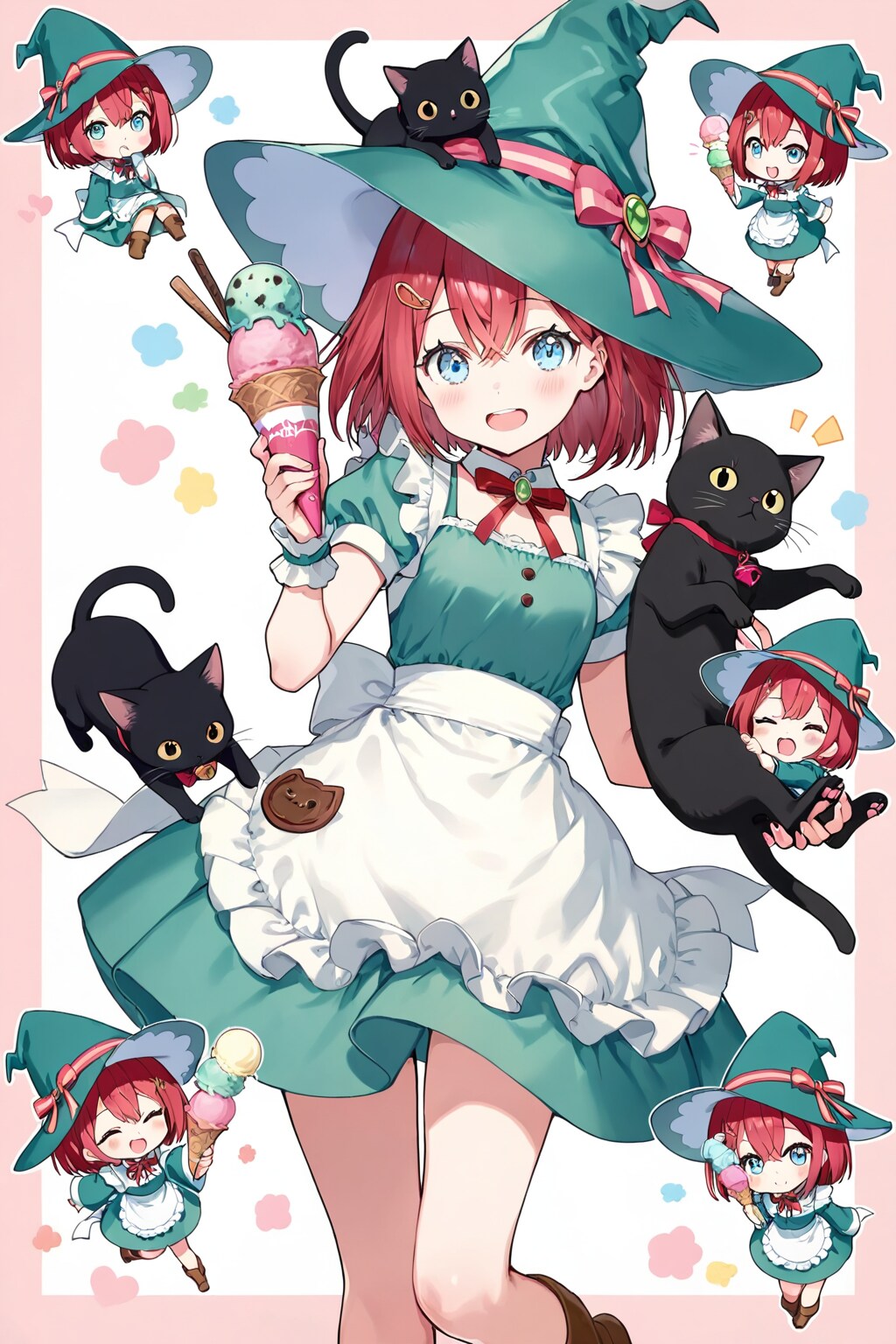 魔女とアイスクリーム | の人気AIイラスト・グラビア