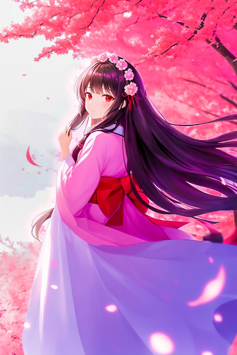 舞い散る桜に抱(いだ)かれて