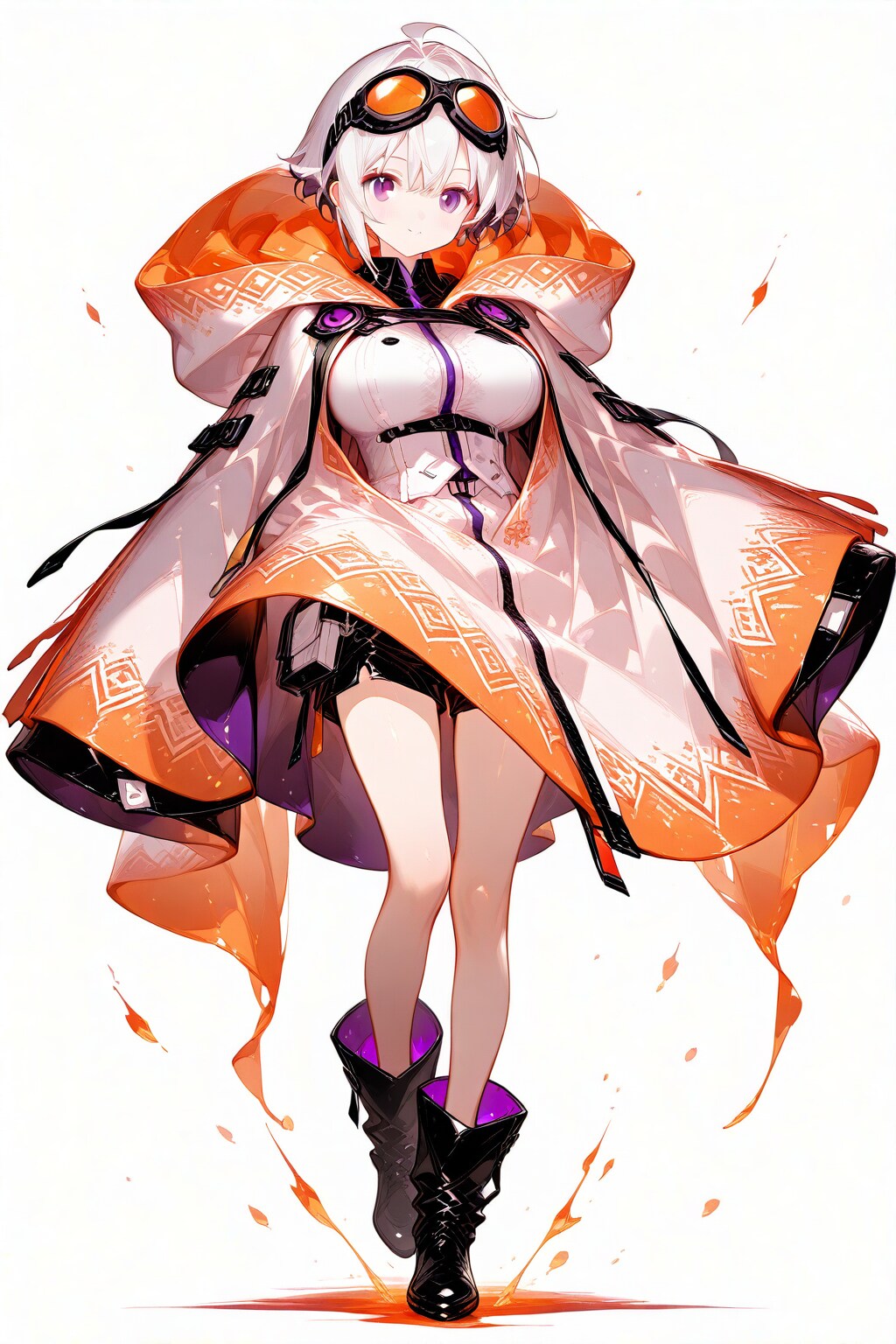 ちょっと中華風のハロウィン姿の弊社キャラクター【けい あいな】