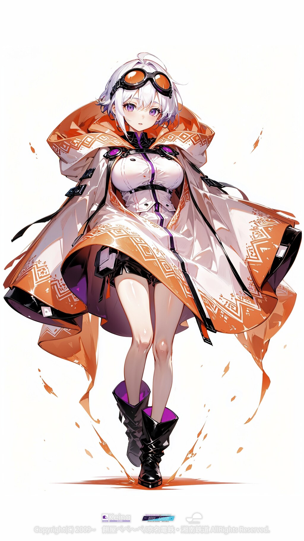 ちょっと中華風のハロウィン姿の弊社キャラクター【けい あいな】