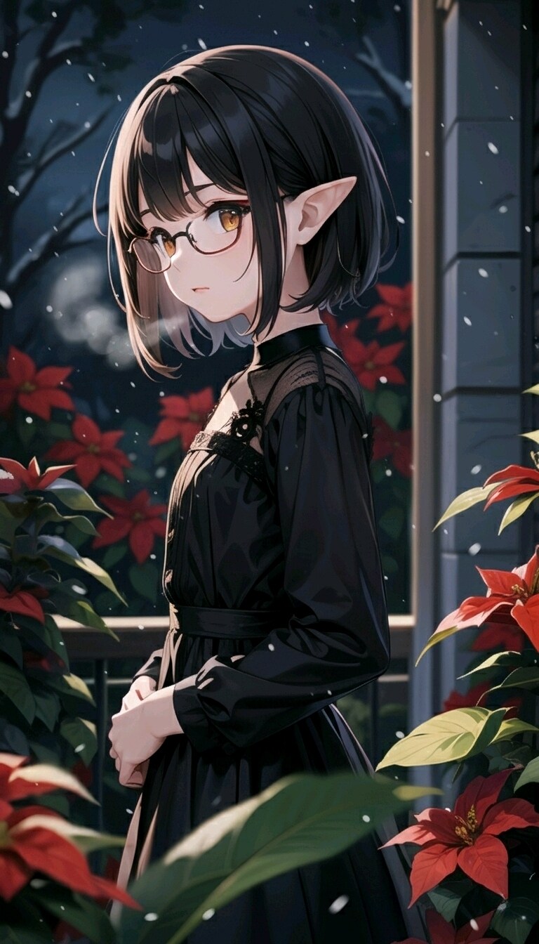 ポインセチアの庭園にて