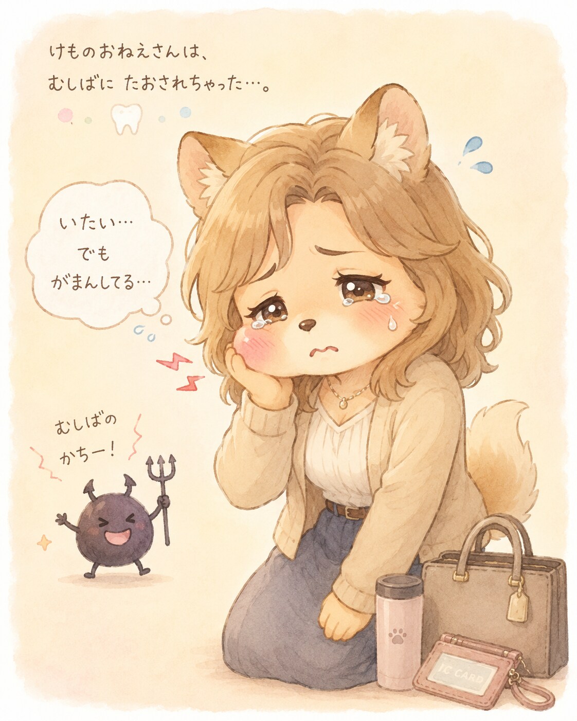 けものおねえさん、むしばに敗北する