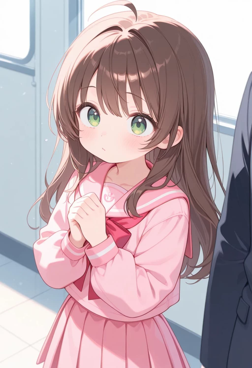 ピンクのセーラー服☆