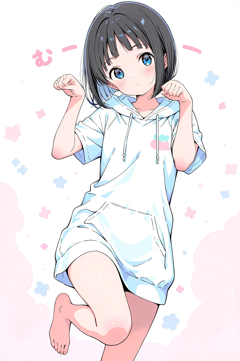 萌えポーズ(HARPY)(水彩タッチ)(5)