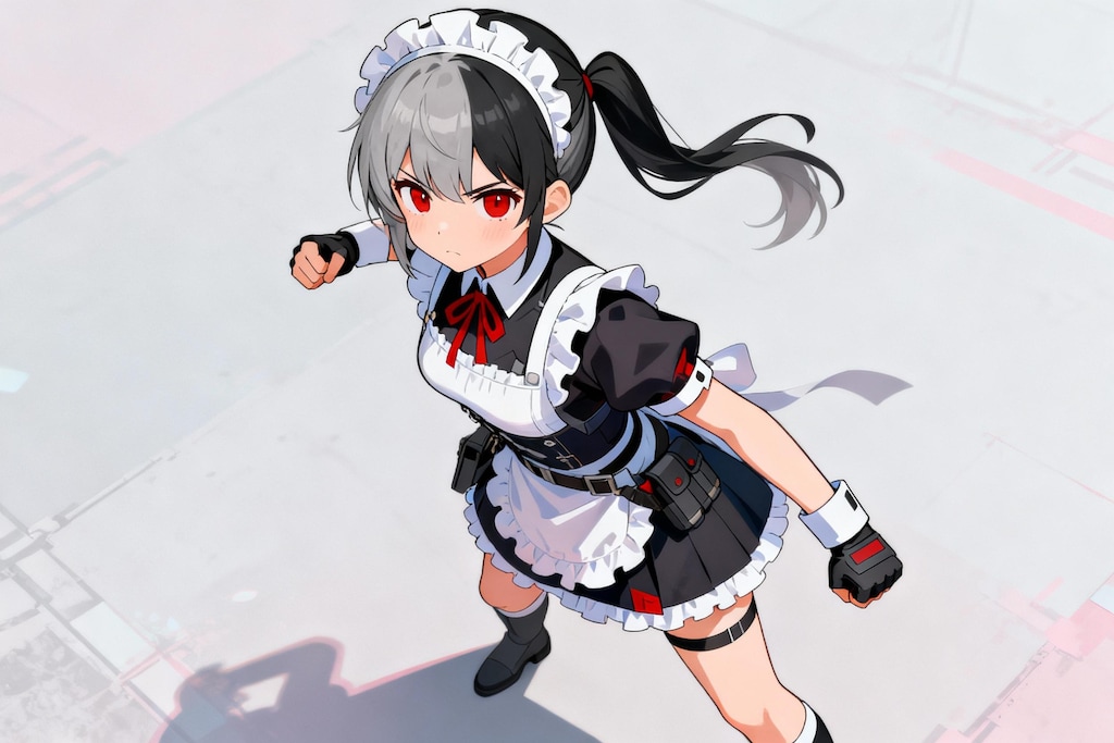 闘うメイドさん　#Seedream