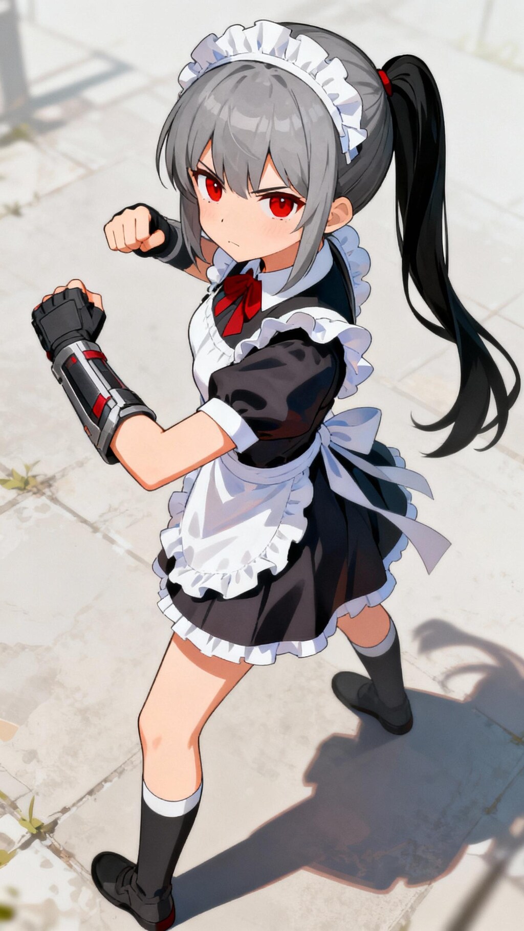 闘うメイドさん　#Seedream