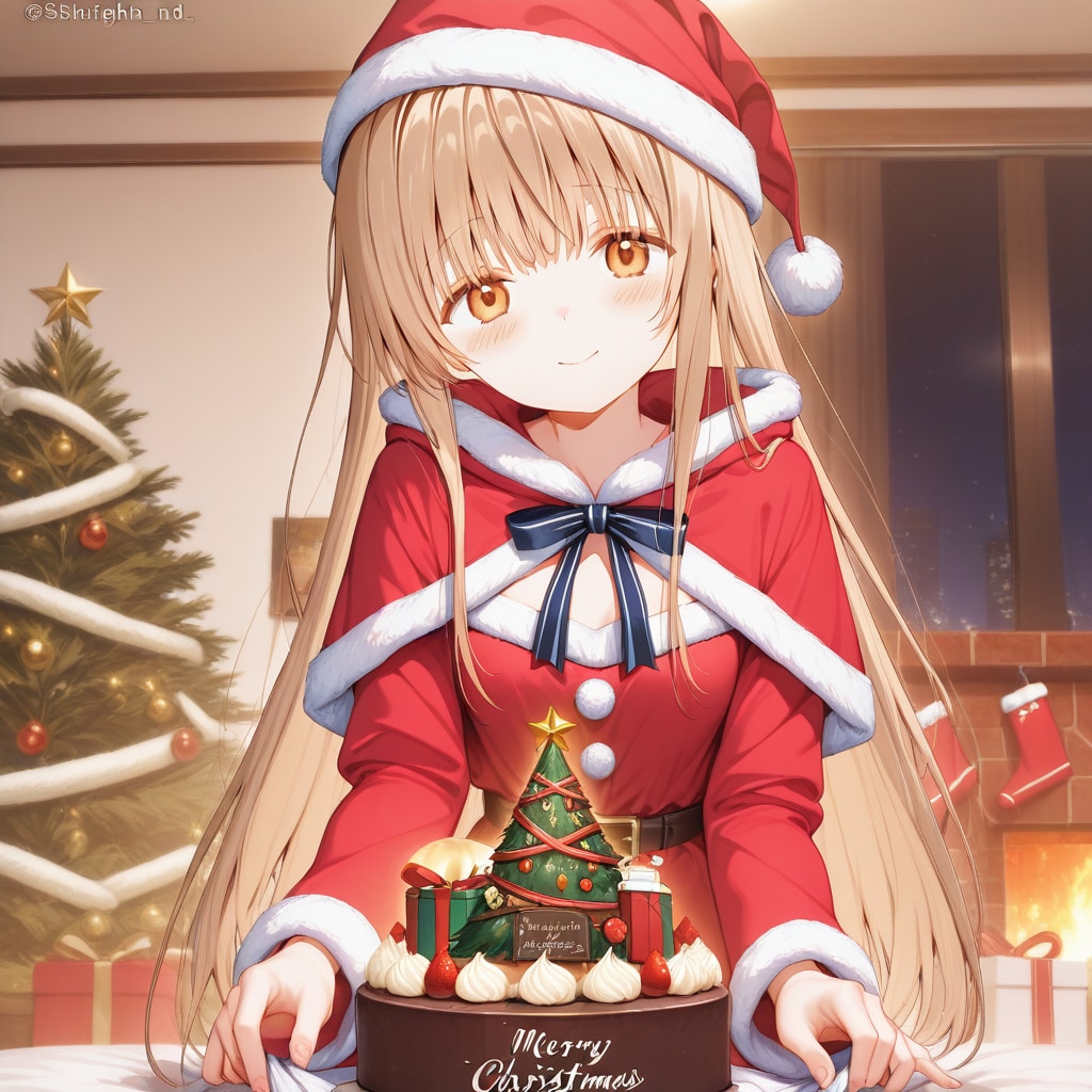 クリスマスケーキと天使様