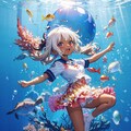 南の海でダイビング 2枚目