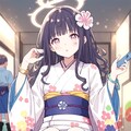 早いけどご挨拶🌸（⛩年末・年始ご挨拶👘/カラー着物成功シリーズ集*8） 2枚目