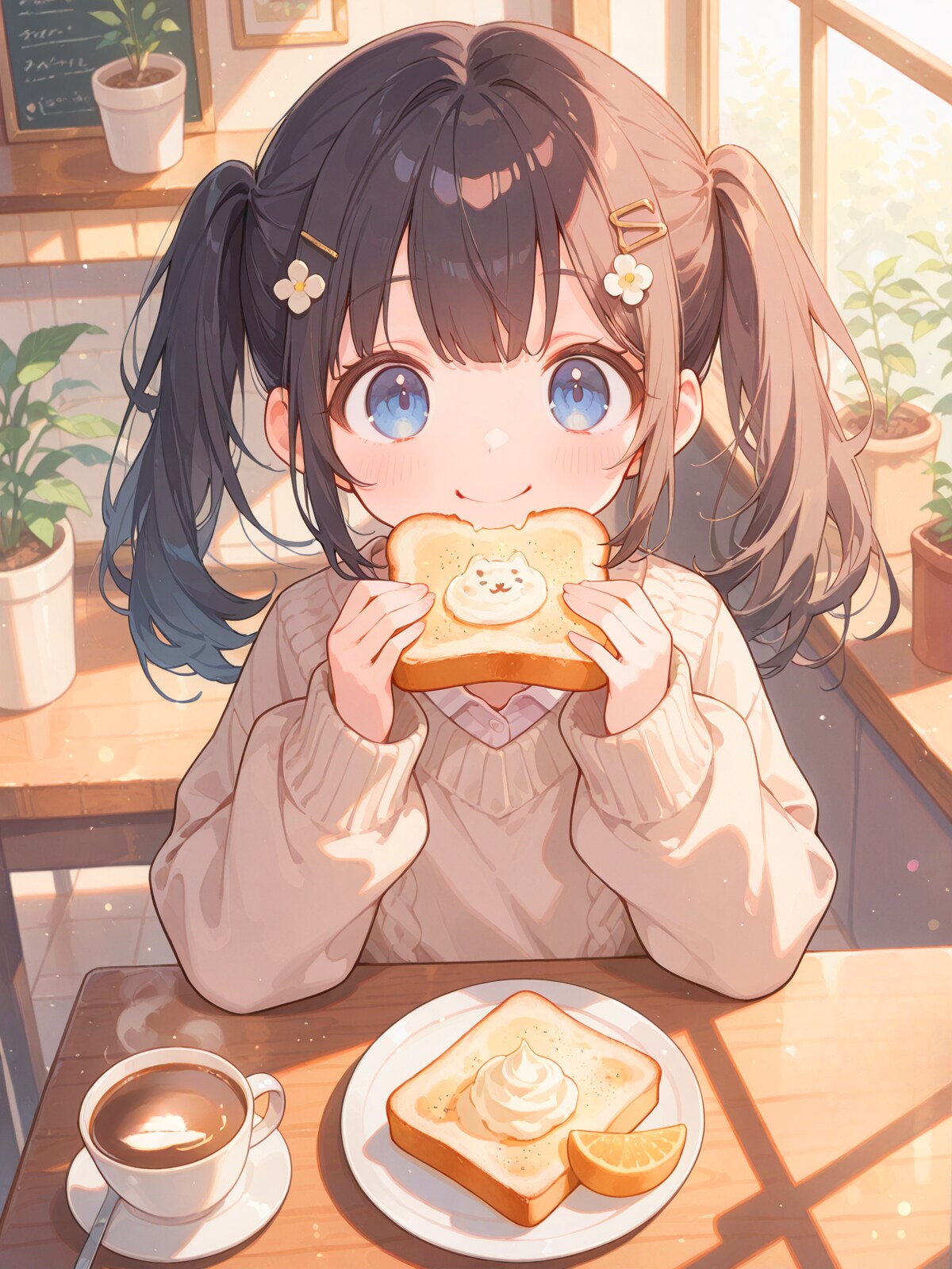 純喫茶のモーニングセット | の人気AIイラスト・グラビア