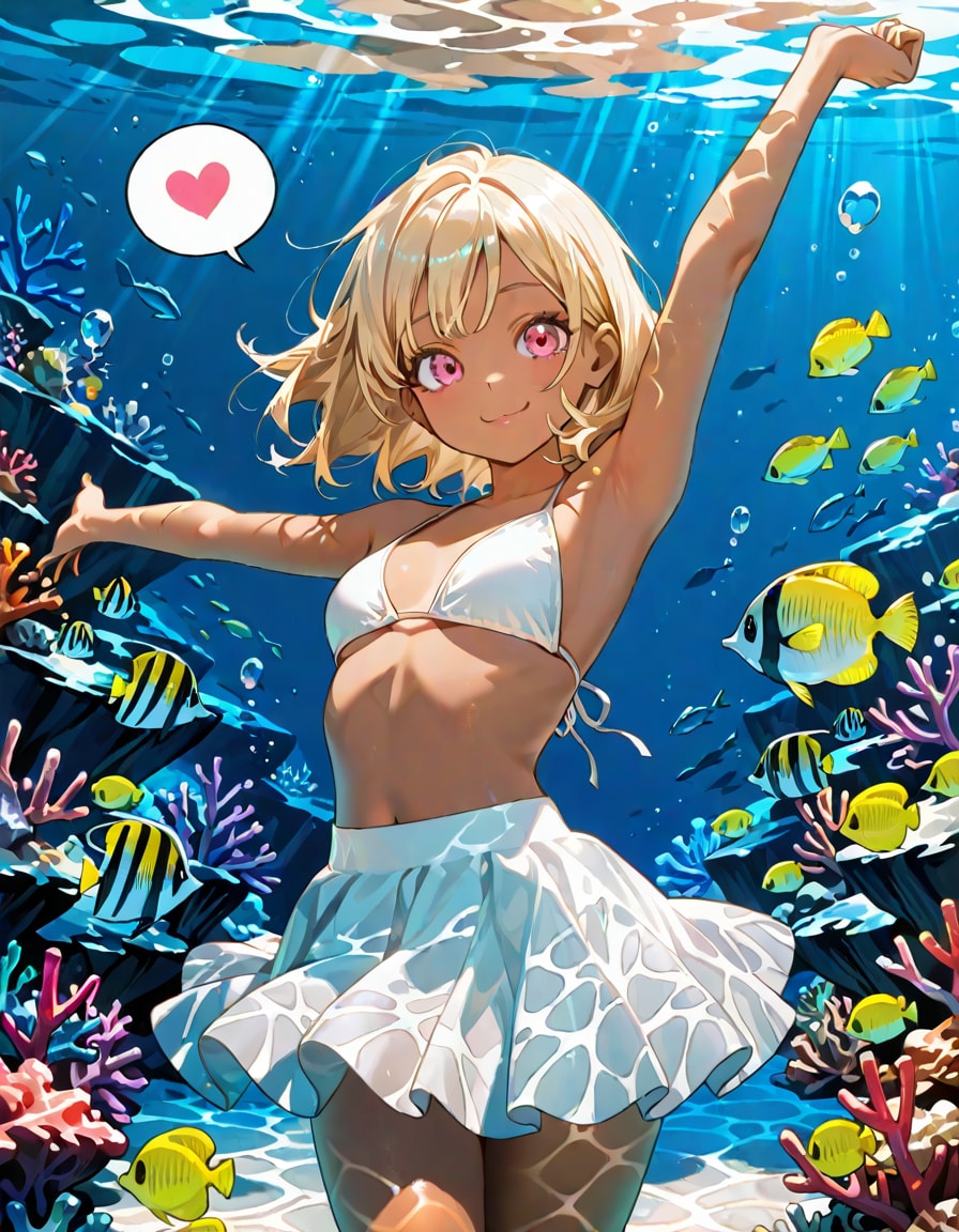 水中ビキニ　はるか