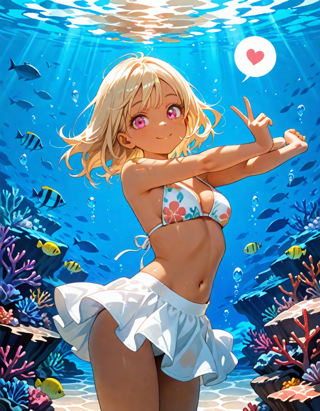 水中ビキニ　はるか