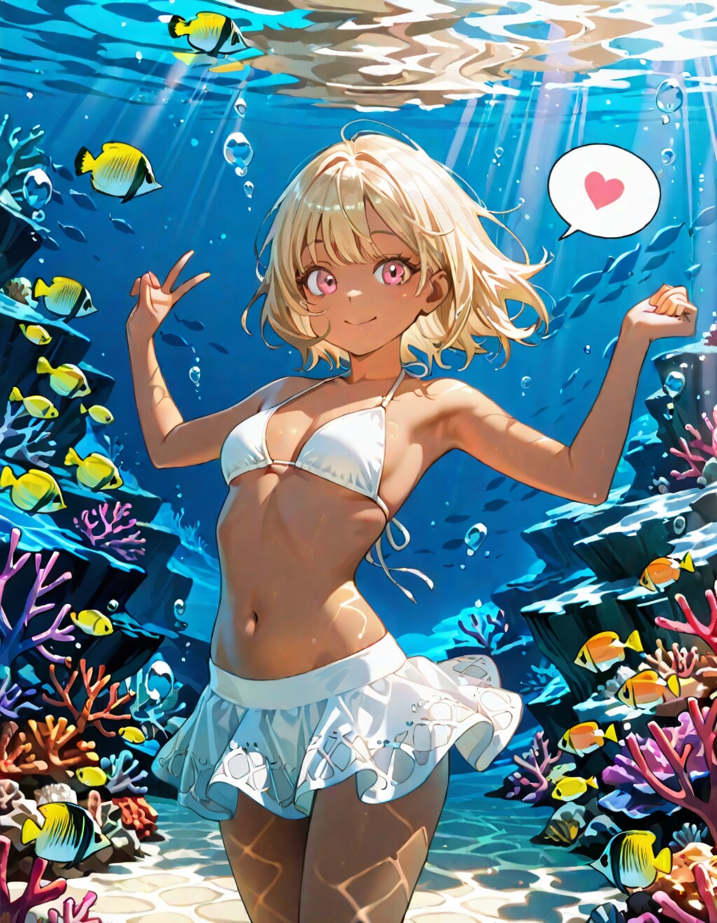水中ビキニ　はるか