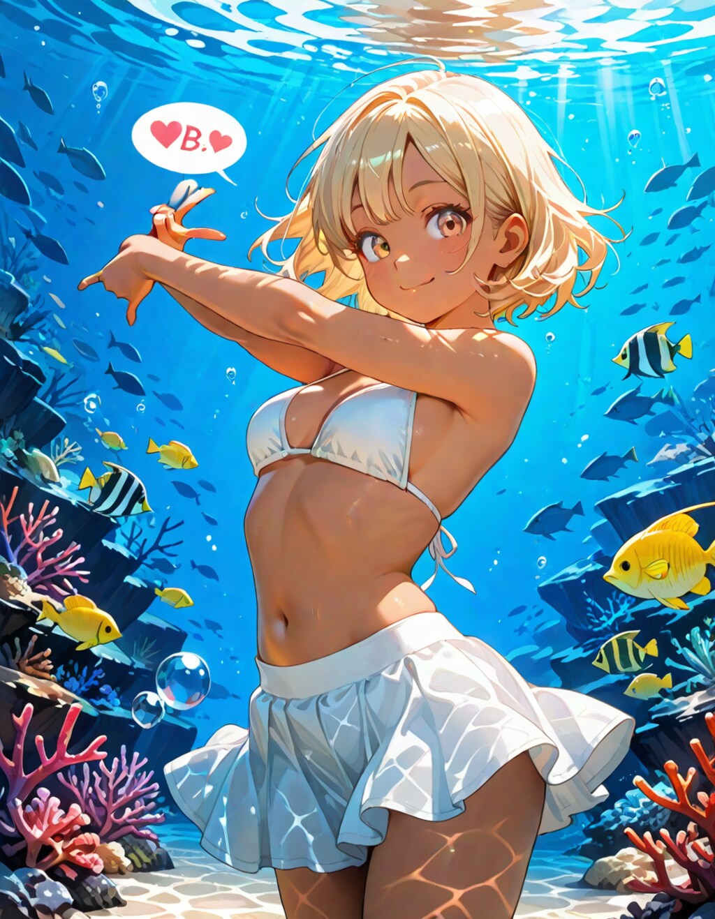 水中ビキニ　はるか