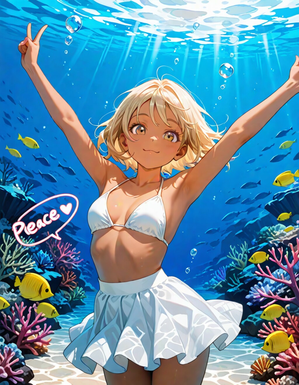 水中ビキニ　はるか