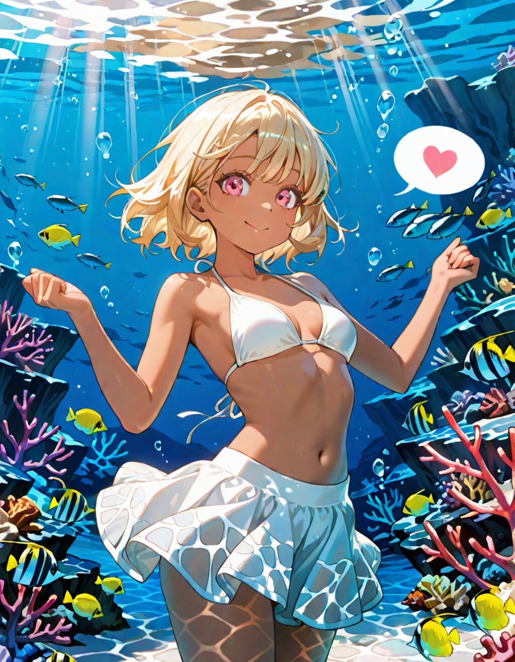 水中ビキニ　はるか