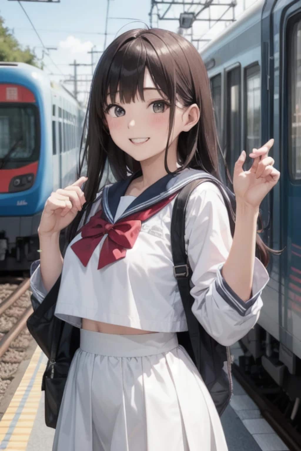 お兄ちゃん　旅行楽しみだねっ