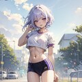 パイ飲み競争弊社キャラクター【けい あいな】 3枚目