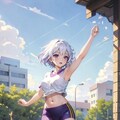 パイ飲み競争弊社キャラクター【けい あいな】 2枚目