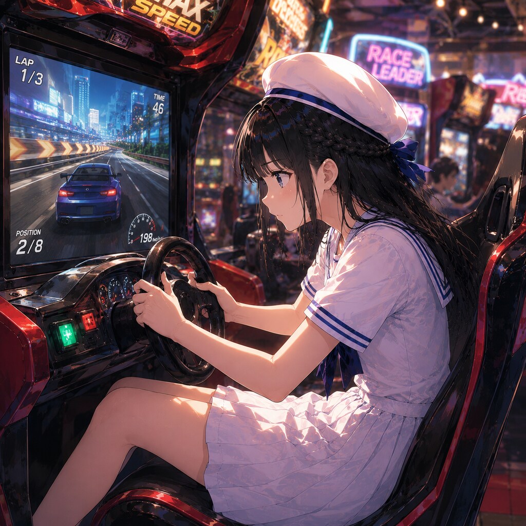 レース中