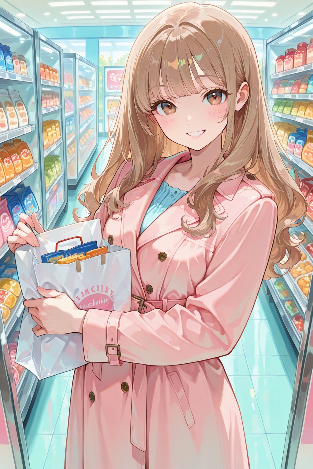 ギャルちゃんとお買い物 | の人気AIイラスト・グラビア