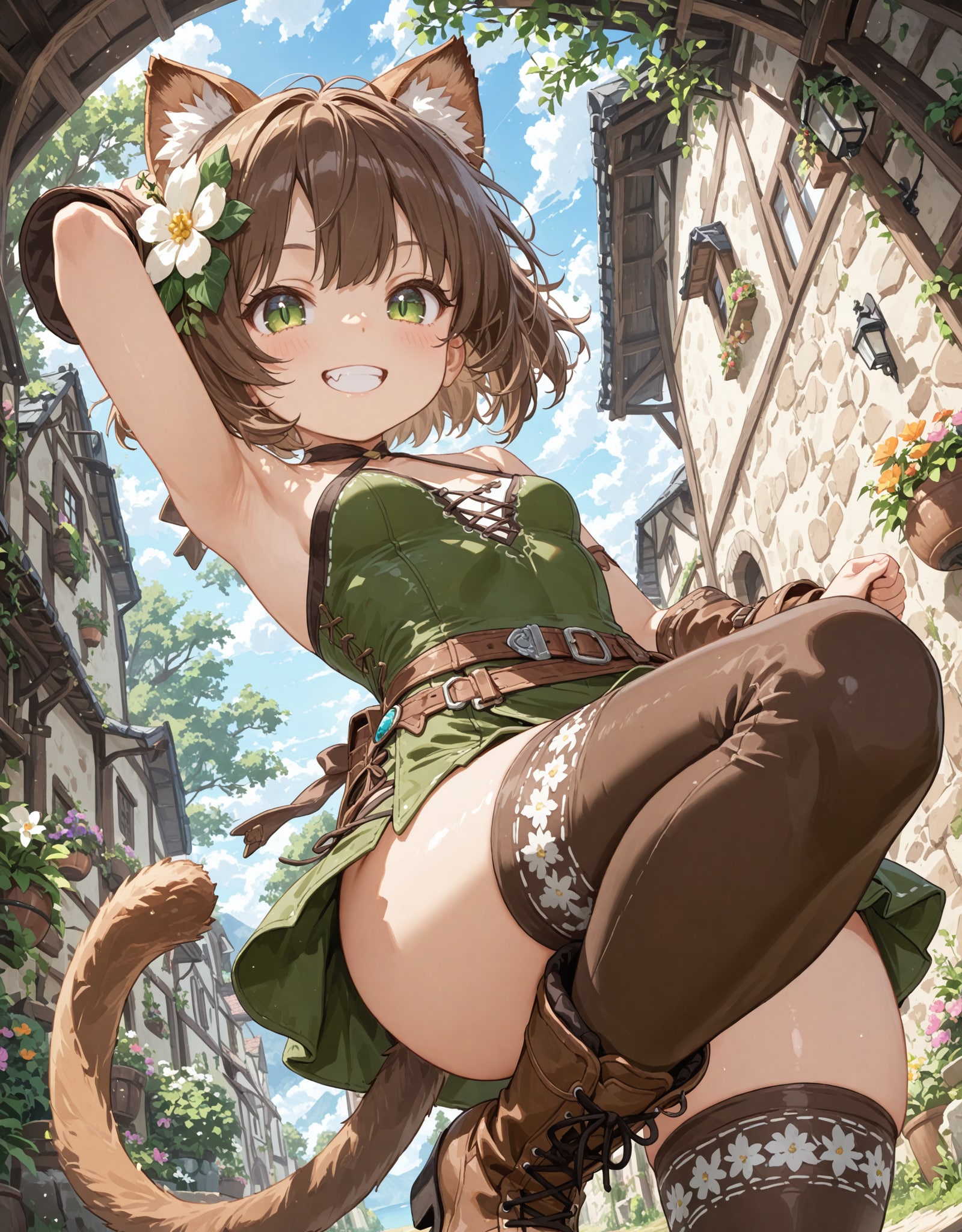 太ももニーア | の人気AIイラスト・グラビア