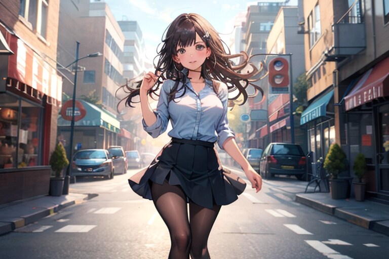 黒髪TOPAZ_OL | の人気AIイラスト・グラビア