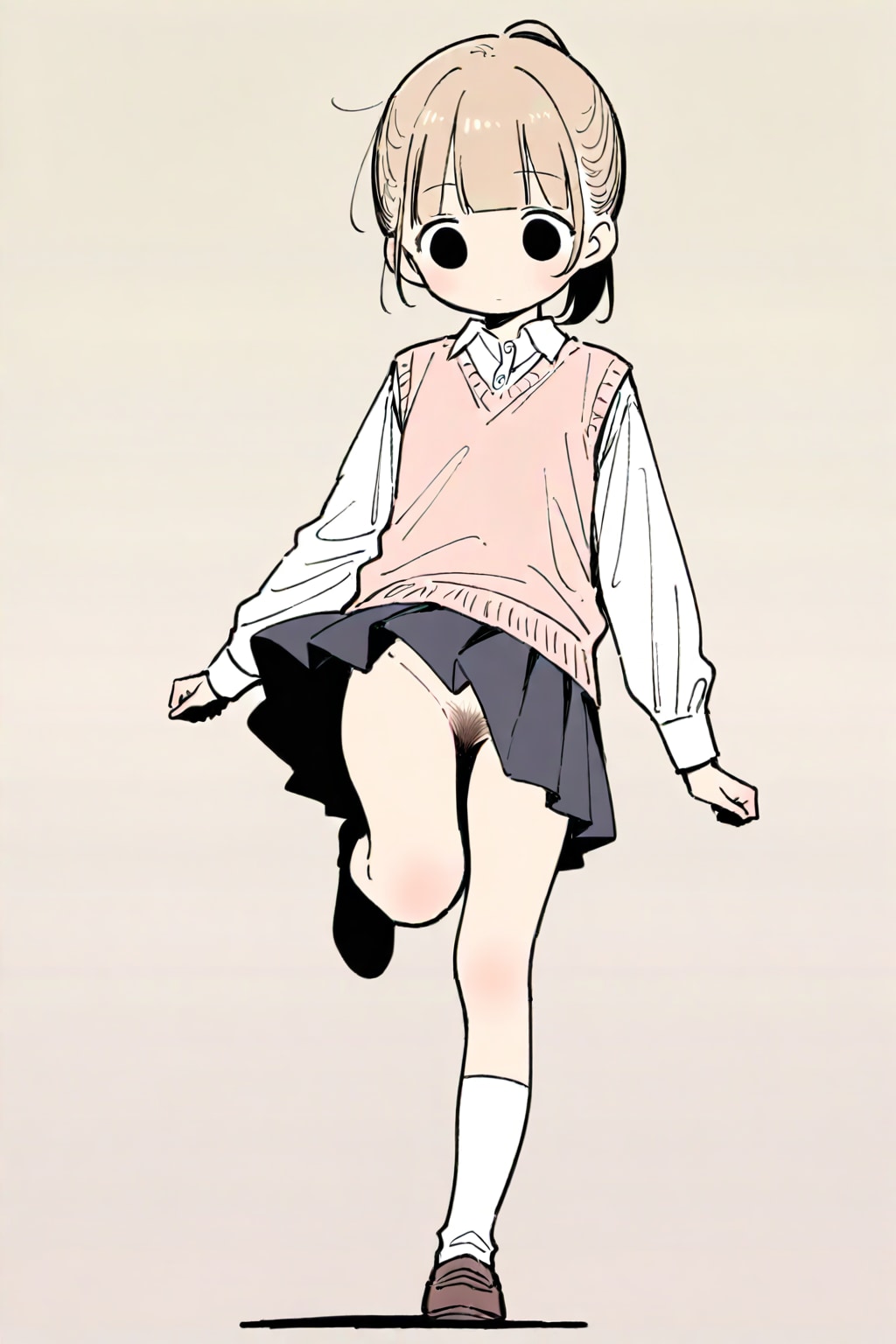 ん・・・（穿いて無い）