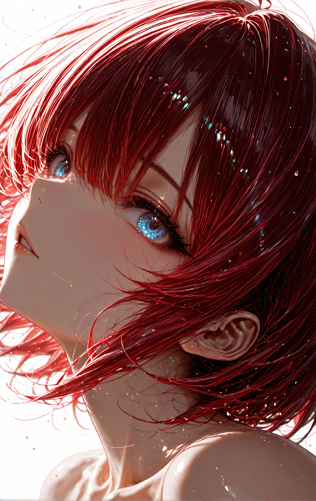 振り向き顔2 | の人気AIイラスト・グラビア