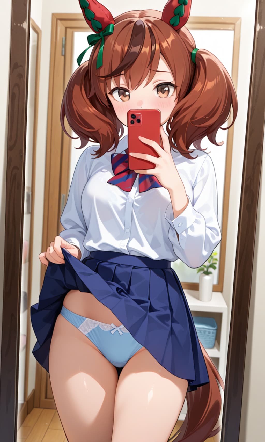 自撮りを送ってくれるネイチャさん