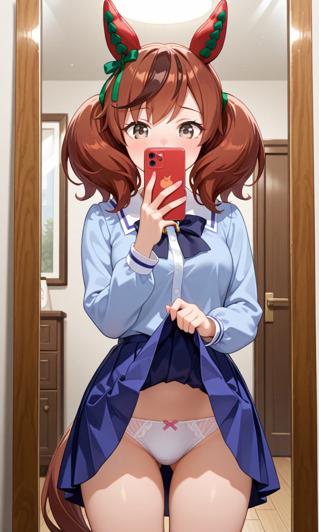 自撮りを送ってくれるネイチャさん