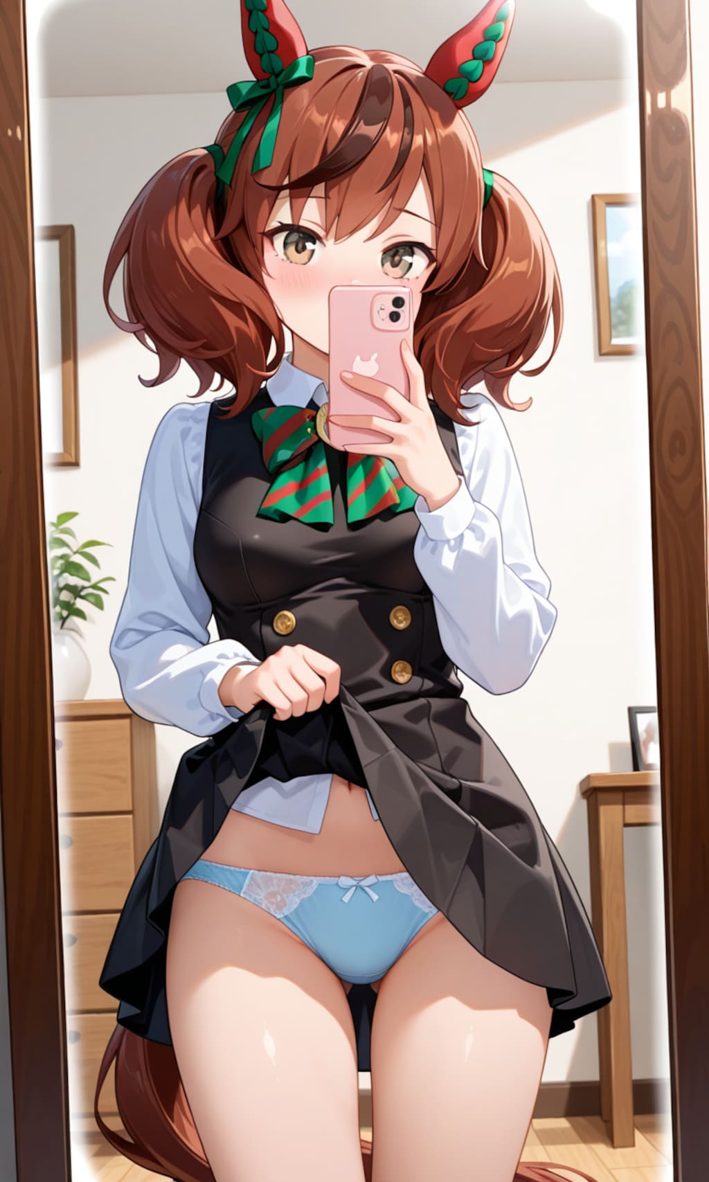 自撮りを送ってくれるネイチャさん