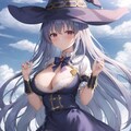 魔女っ子(青髪) 2枚目