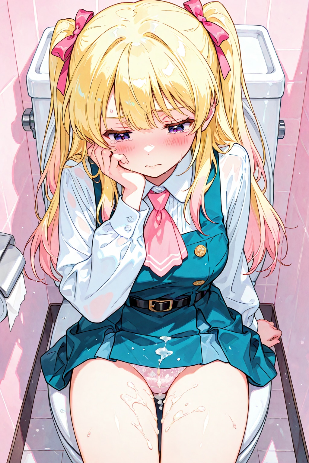 学校トイレの麻衣子ちゃん③