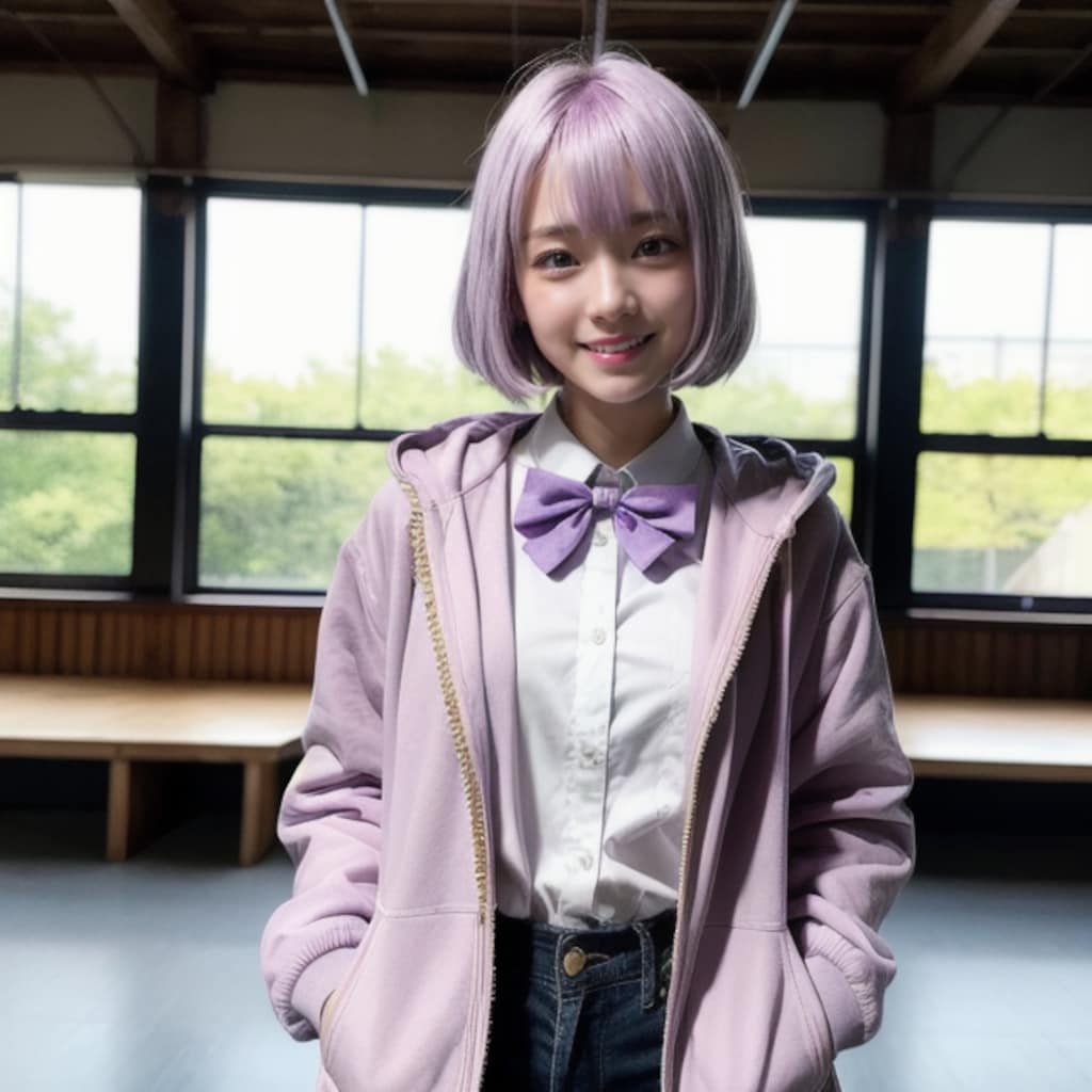紫色大好きっ娘ちゃん