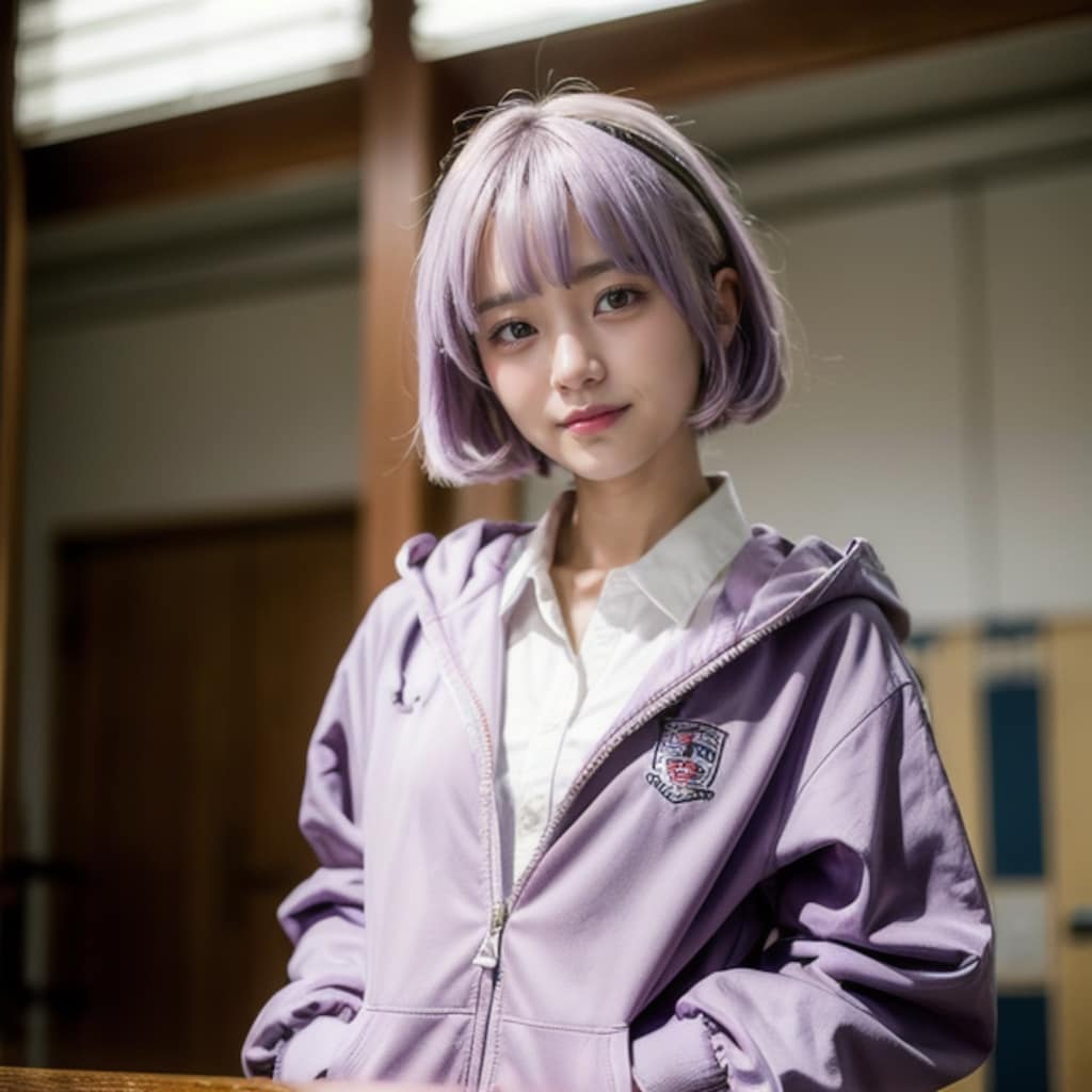 紫色大好きっ娘ちゃん