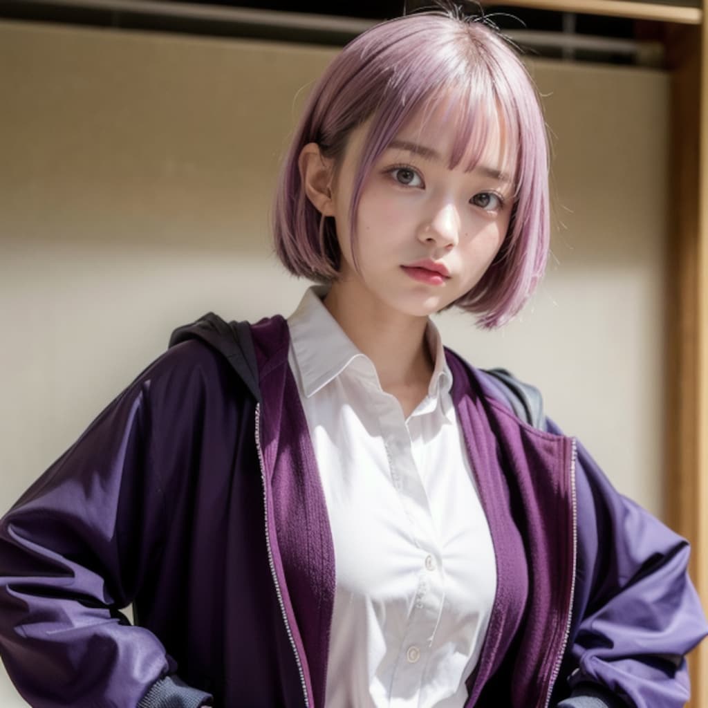 紫色大好きっ娘ちゃん