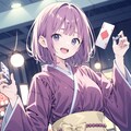 和服とトランプ 3枚目
